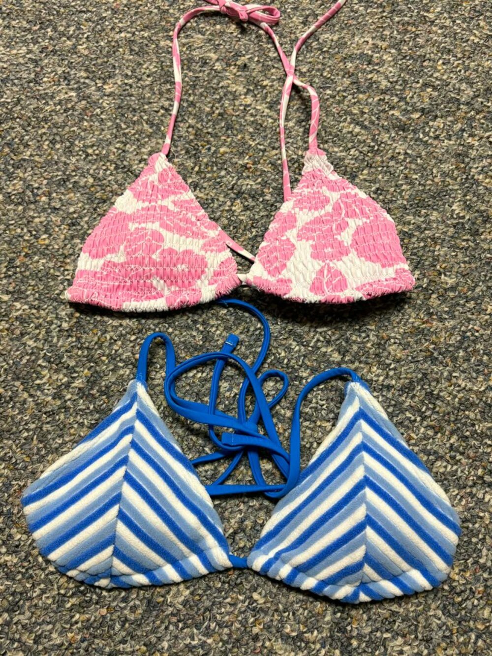 Shein bikini triangle tops size small